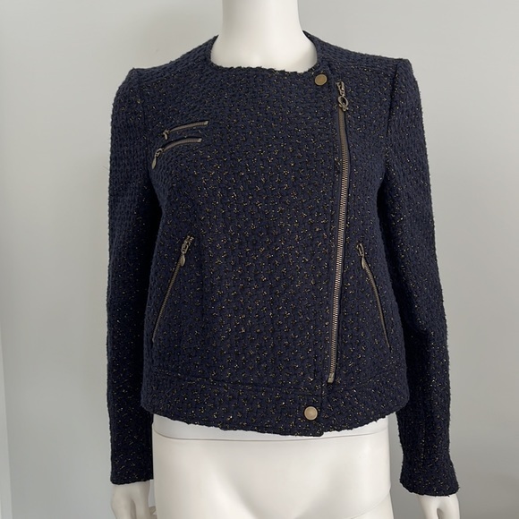 QMack‎ metallic tweed motorcycle jacket - Picture 3 of 10